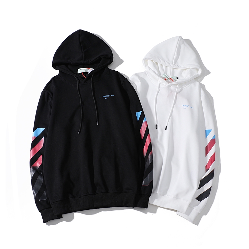 off white plain hoodie