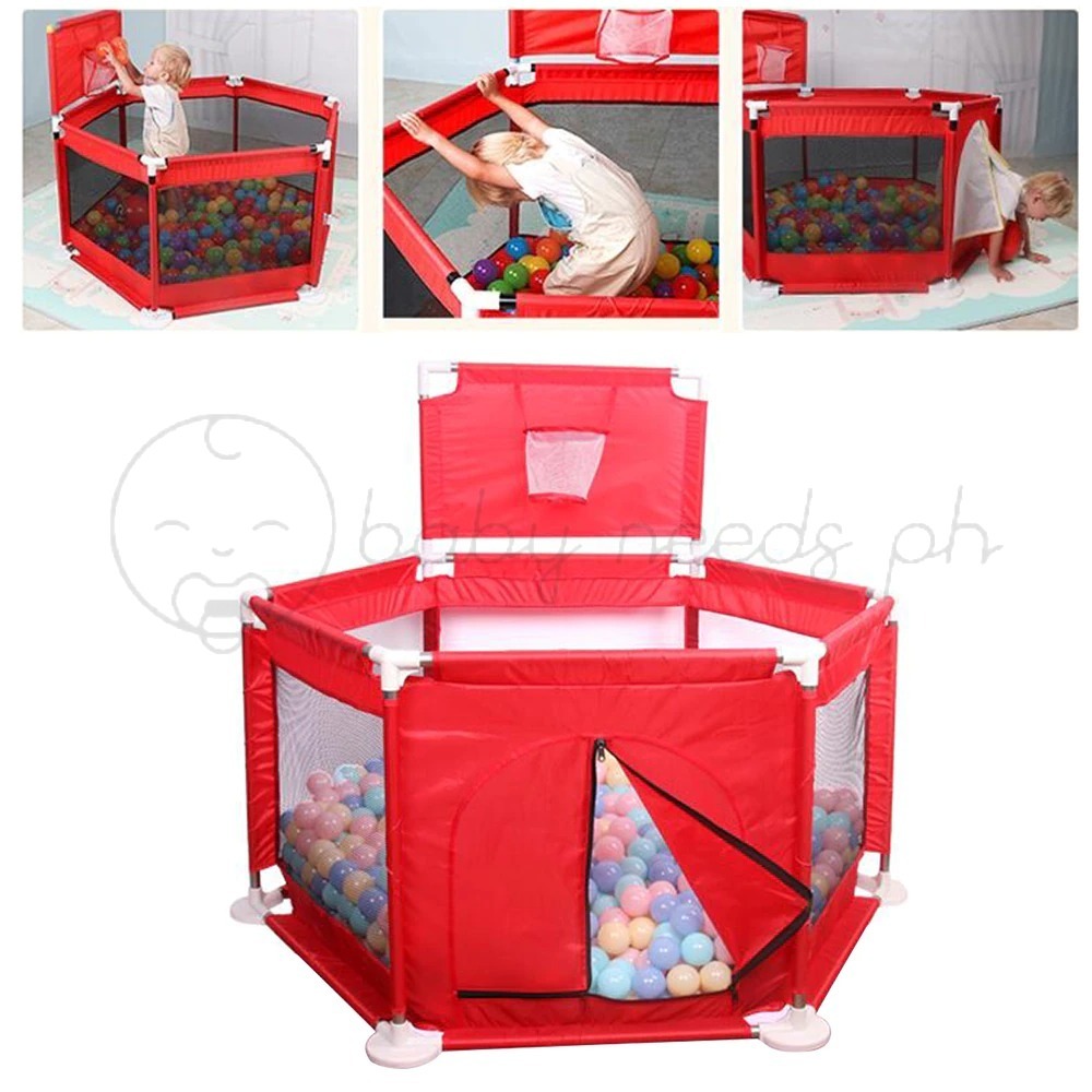 COD Baby playpen with basketball ring baby playpen pool self assemble