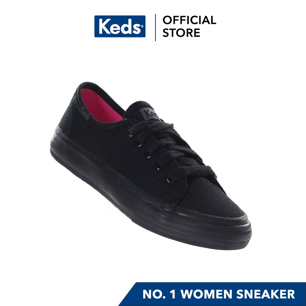 womens black canvas keds