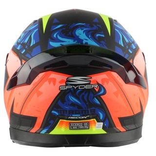 Spyder Full-face Helmet with Dual Visor Recon 2.0 GD S5_MAGMA | Shopee ...