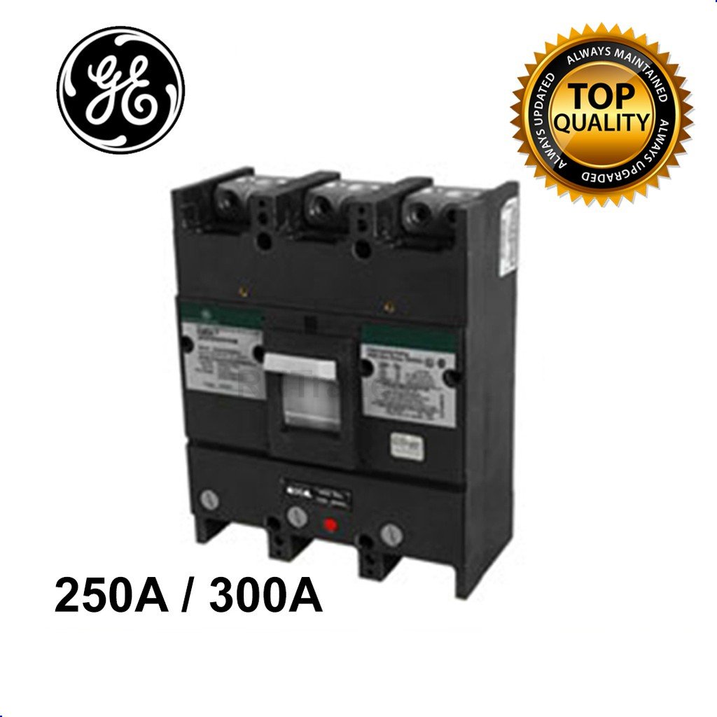 General Electric Industrial Circuit Breaker THJK 3P 600V 250A / 300A