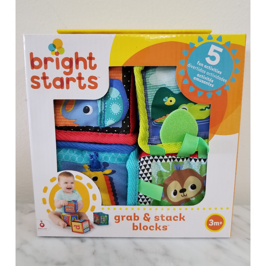 bright starts grab and stack blocks