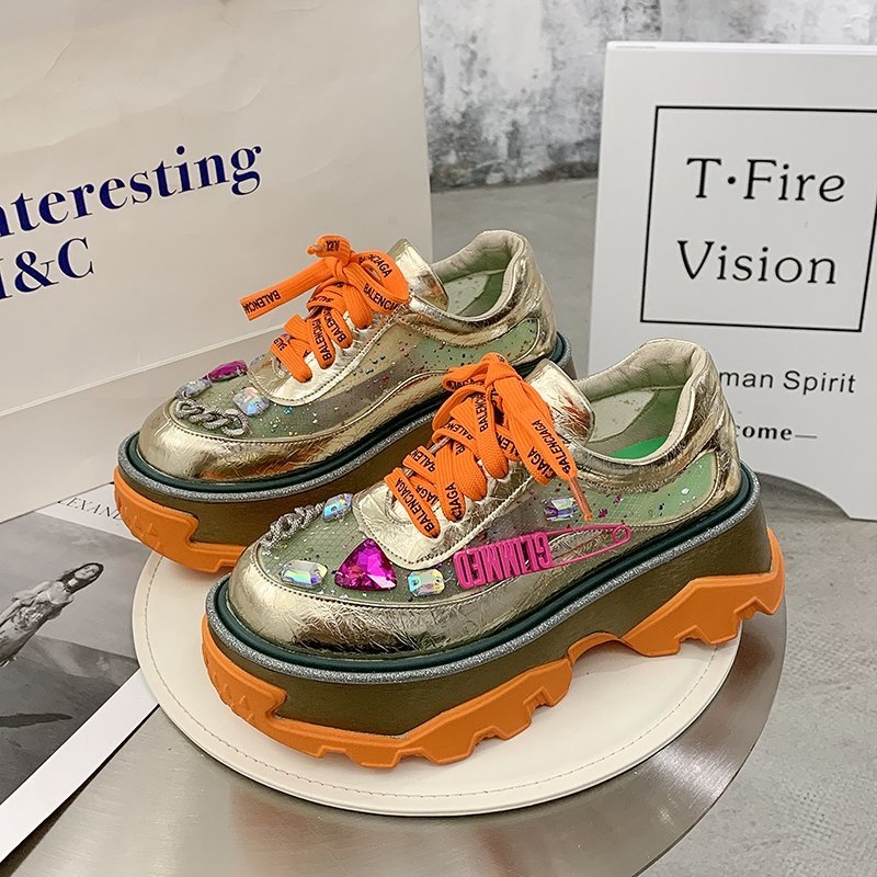 crystal tennis shoes
