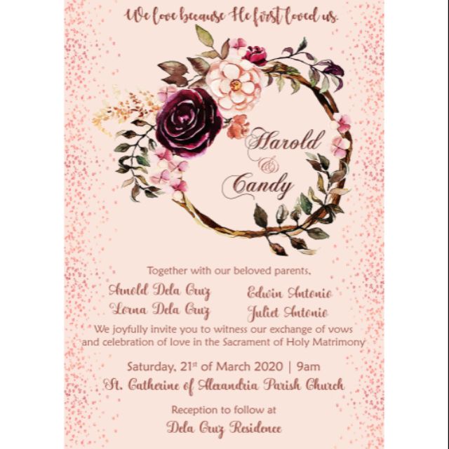 Wedding Invitation Layout | Shopee Philippines