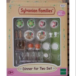 sylvanian families dinner for two set