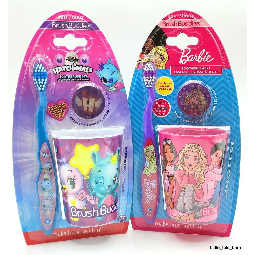 barbie toothbrush set