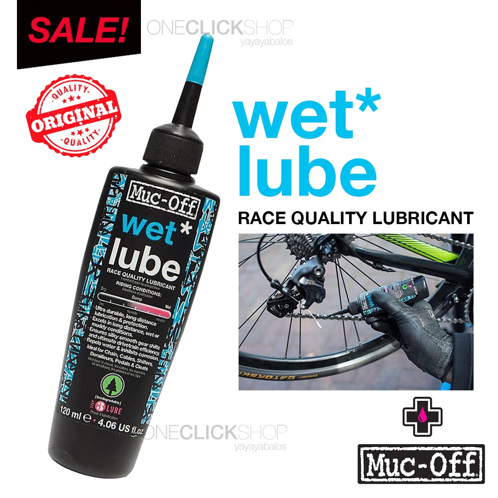 Muc Off Wet Lube Race Quality Lubricant Mountain Bike Mtb Bmx (120ml)