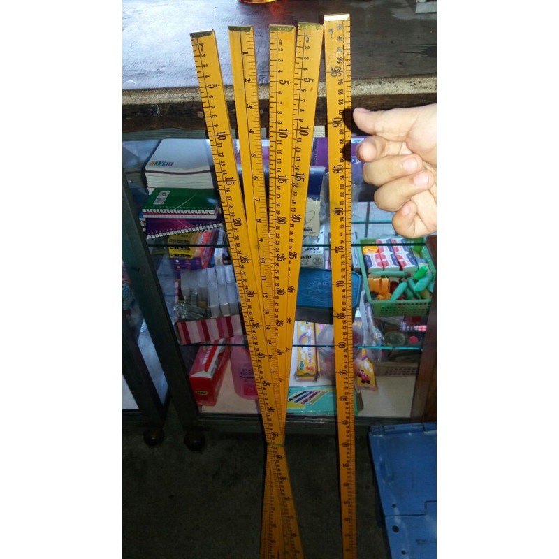 CHEAPEST 10pcs Meter Stick 100cm / 40 inches / 1 Meter Yellow Wooden ...