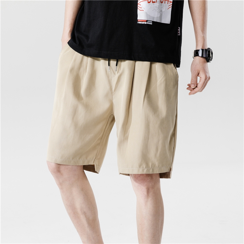 mens elastic waist shorts
