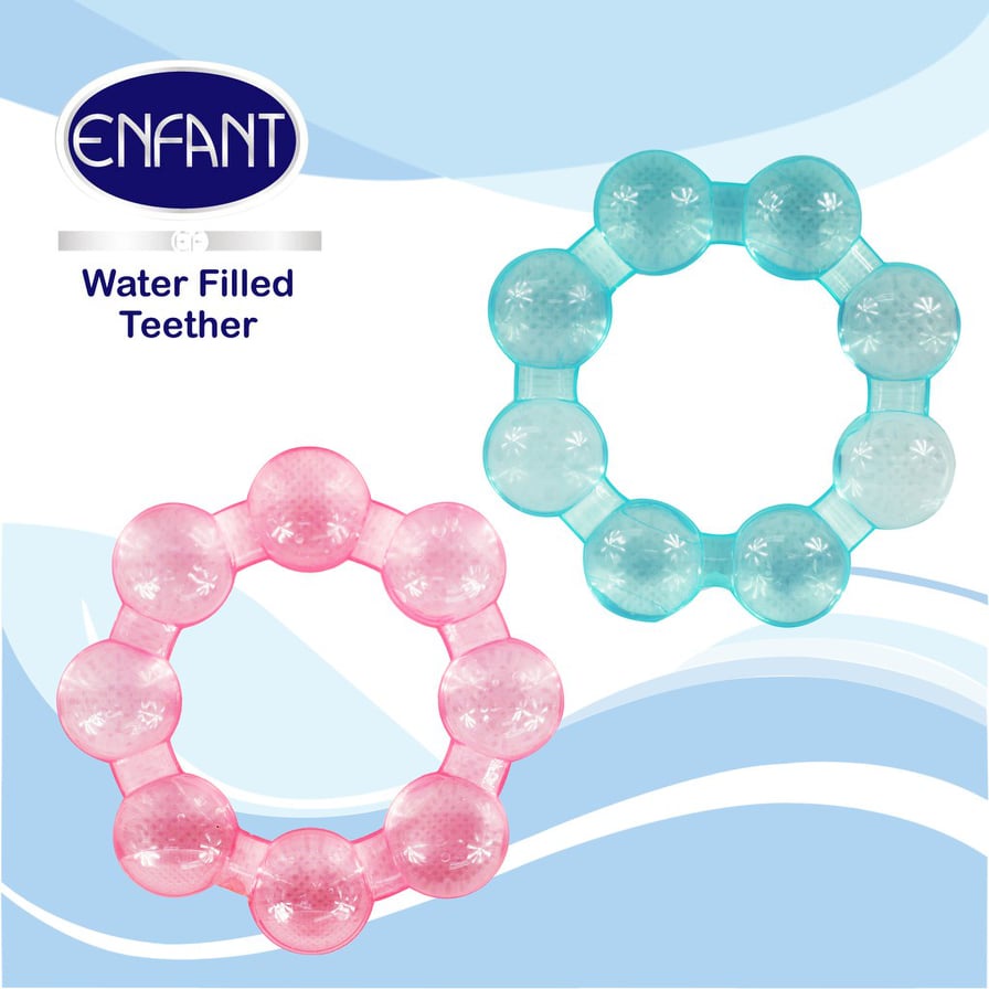 Enfant Water Filled Teether ( Available color Pink and Blue ) Shopee