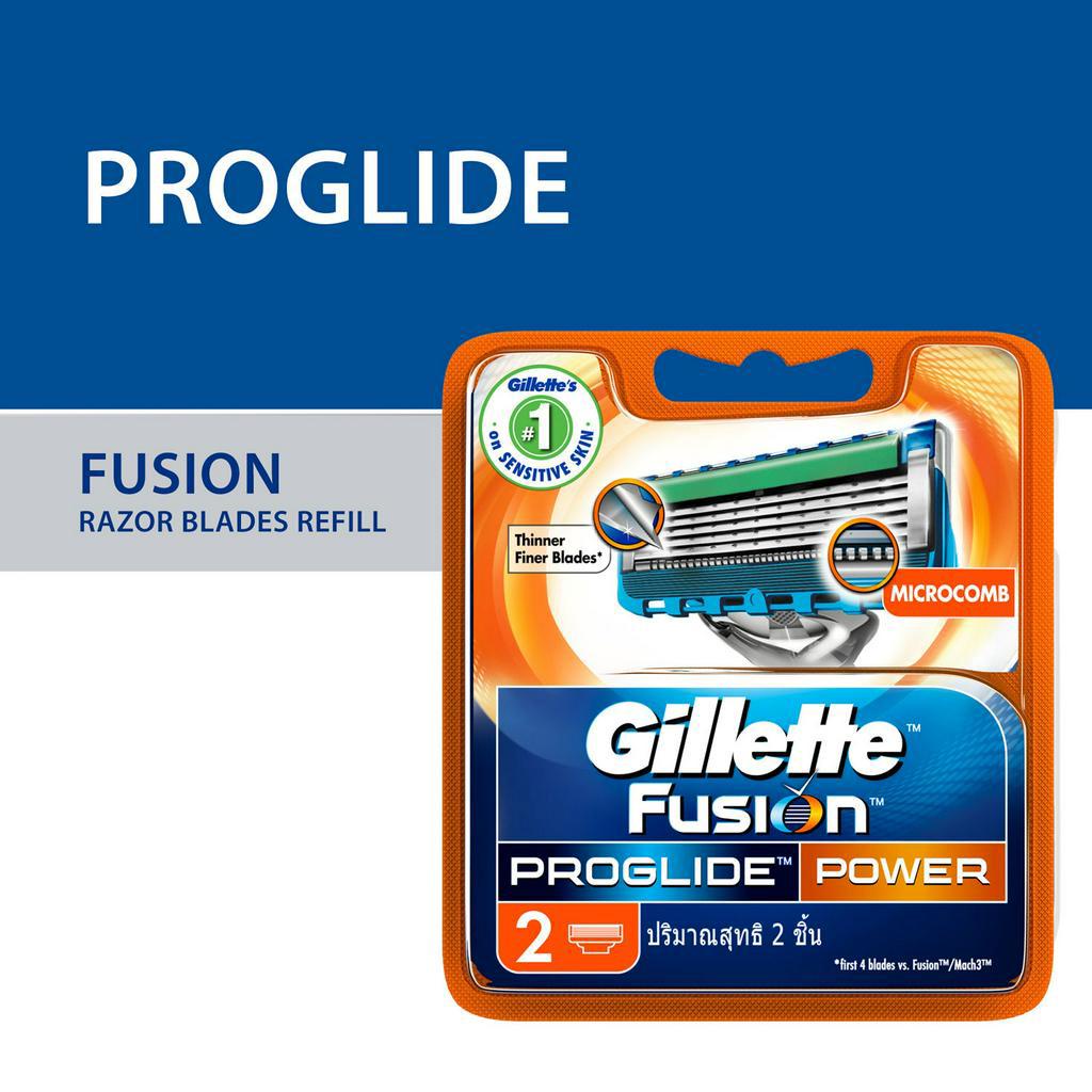 Gillette Fusion Proglide Flexball Razor Blade 2 Power Refills Shopee Philippines