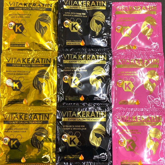 Vita Keratin Hair Treatment 20ml by 6 Shopee Philippines