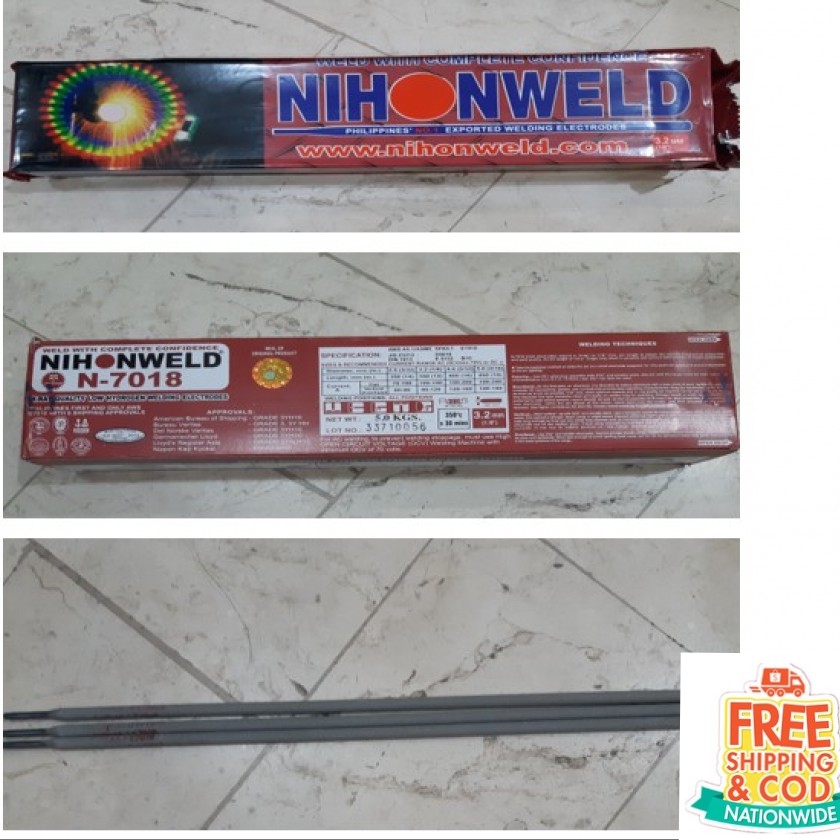 Nihonweld 7018 Welding Rod N7018 2.5mm 3/32" Authentic (sold per kilo