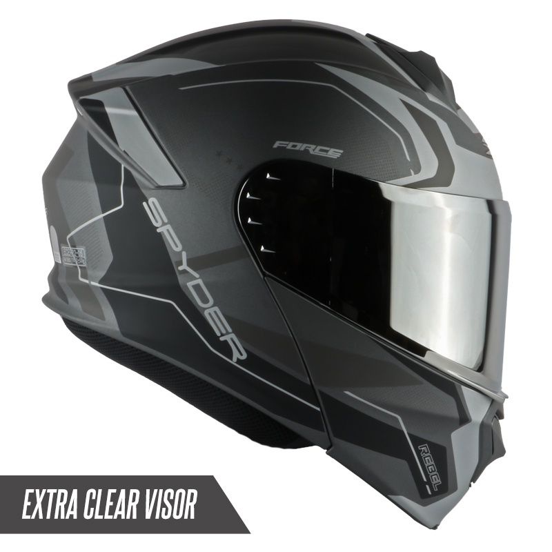 SPYDER FORCE GD Series 3 Modular Dualvisor Helmet (Free Clear visor