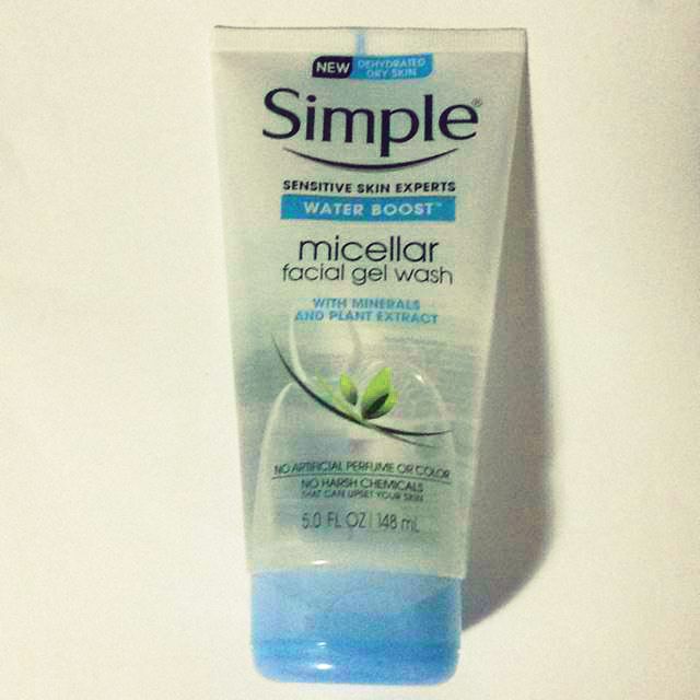 simple micellar facial gel wash ingredients