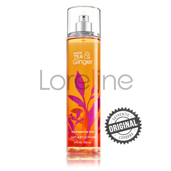 Bath And Body Works White Tea And Ginger Mist 236ml Shopee