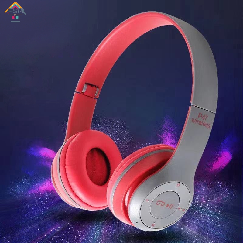 【HSP】P47 Bluetooth Headset 5.0 Headset Bluetooth Headset Wireless ...