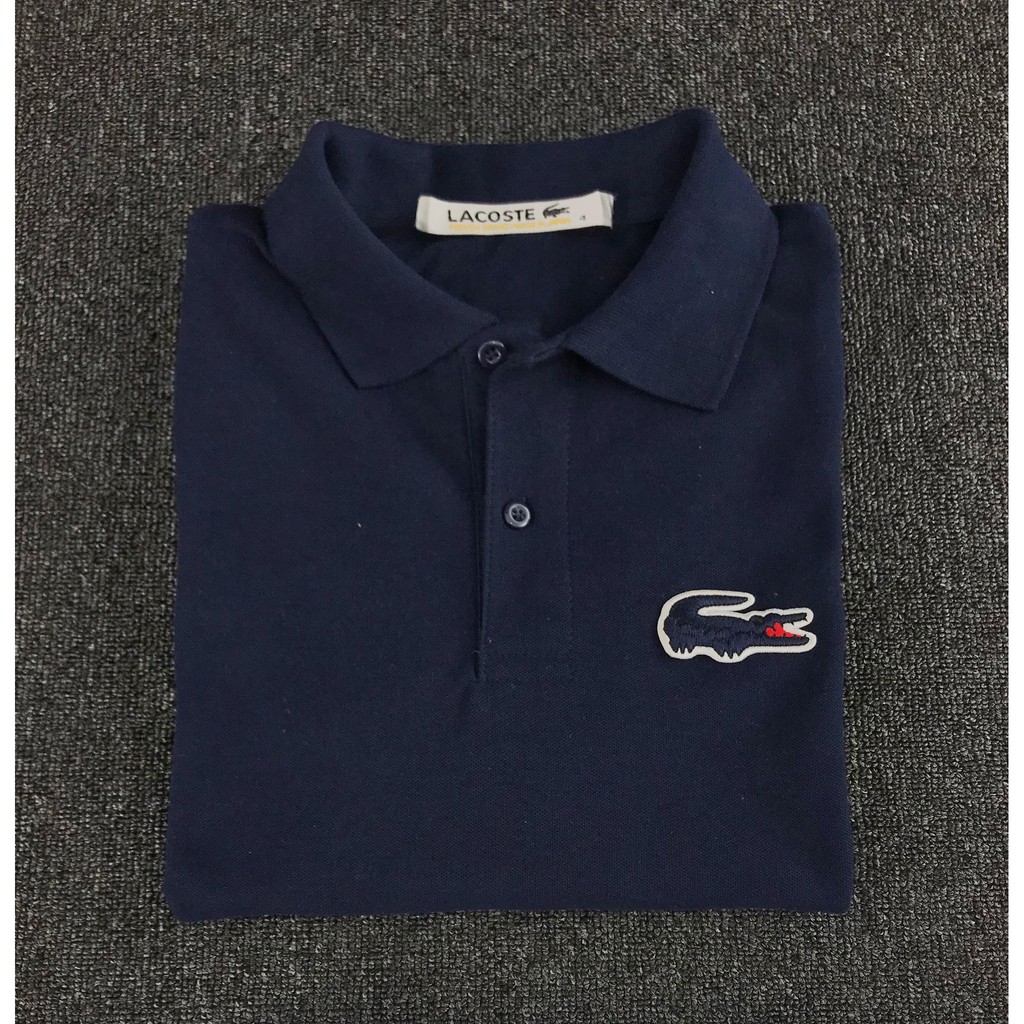 lacoste navy blue polo shirt