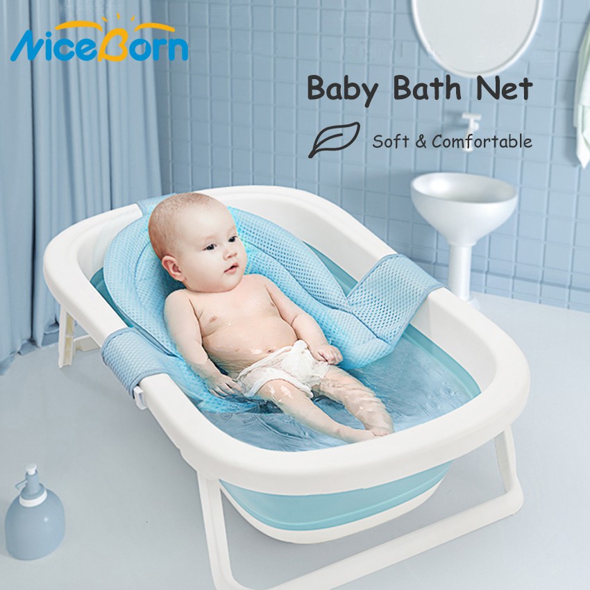 NiceBorn Baby Foldable Bath Tub Pad Adjustable Comfortable ...