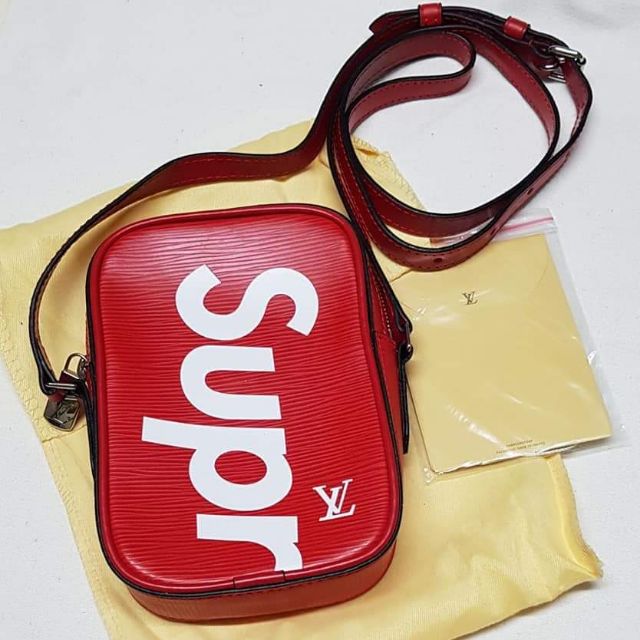 lv sling bag red