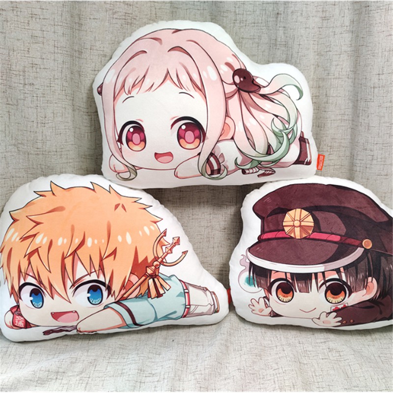 anime toiletbound hanako kun pillows women kawaii plush props louis  legoshi haru double sided pillow cartoon bolster