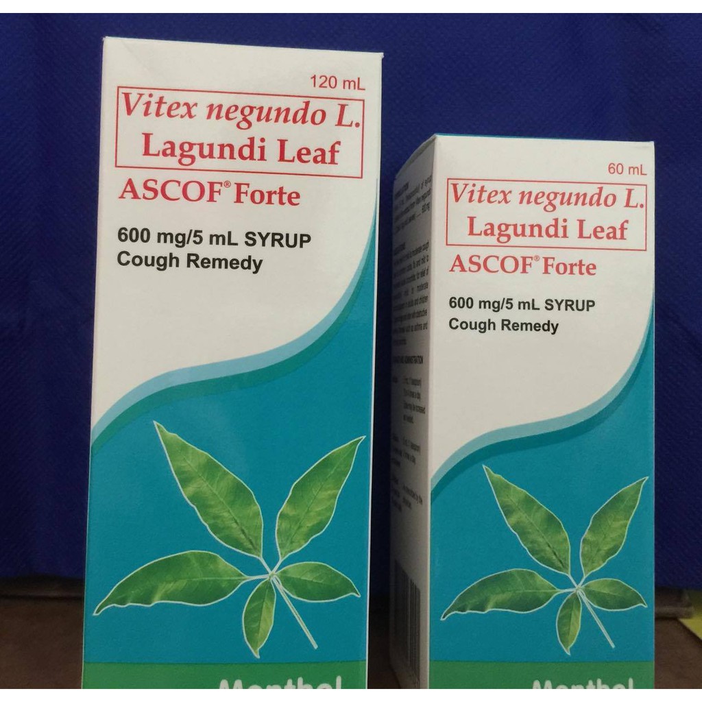 Ascof Lagundi Forte Syrup Adult 60ml / 120ml Shopee Philippines