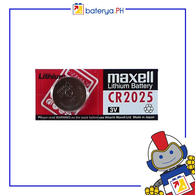Maxell CR2025 3V (1 Piece) Lithium Button Cell CR2025 DL2025 | Shopee ...