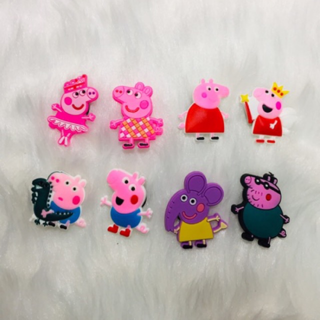 peppa pig croc pins