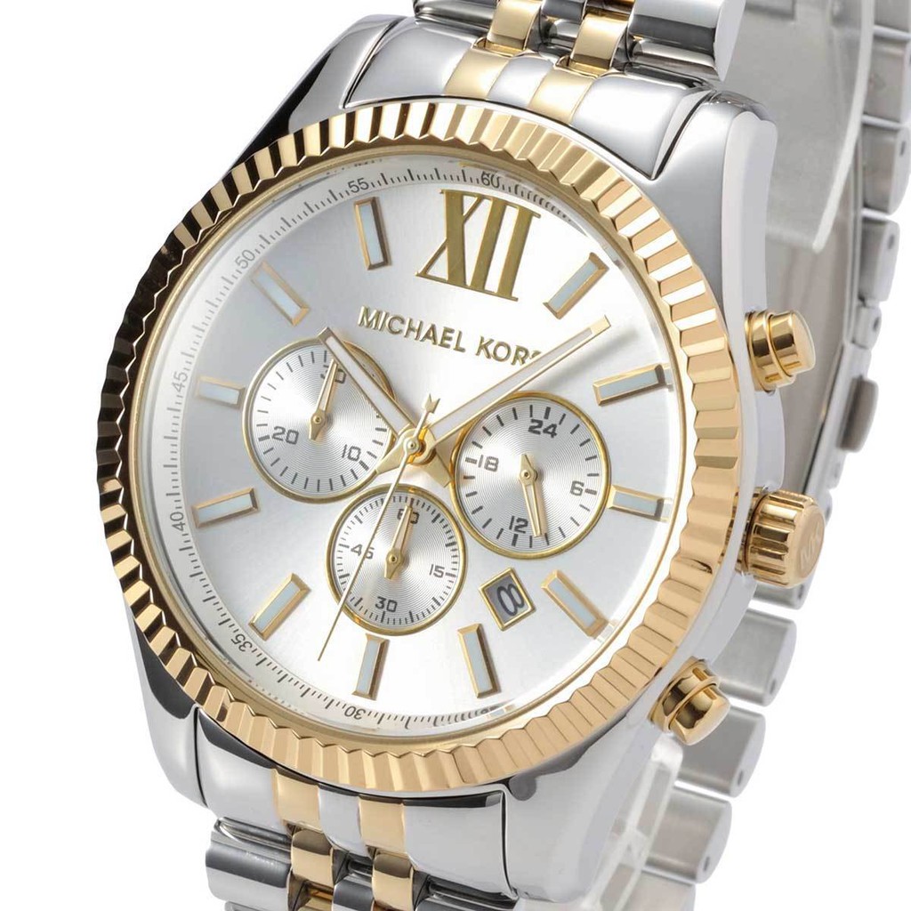 michael kors lexington watch two tone