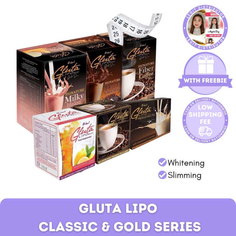 Gluta Lipo Classic (Juice, Coffee, Milktea) Gold Series (Dark Chocolate
