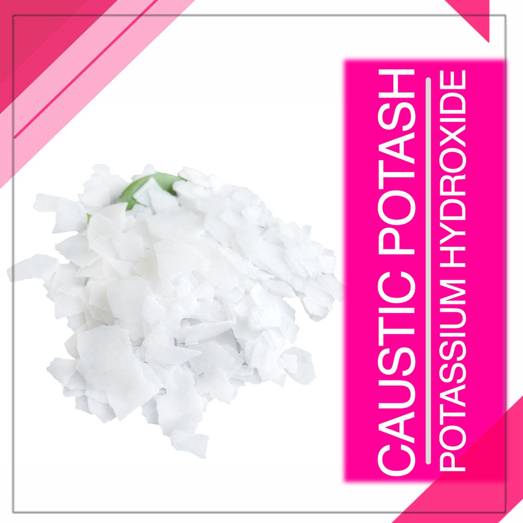 Potassium Hydroxide Flakes or Caustic Potash (For Soap Making) Shopee