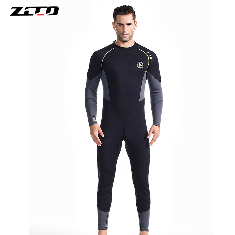 Ι Zcco Cold Proof 1 5mm Diving Suit Mens One Piece Long Sleeve Thick