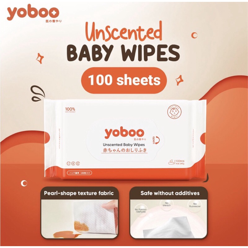 Yoboo Unscented Baby Wipes 100 sheets Shopee Philippines