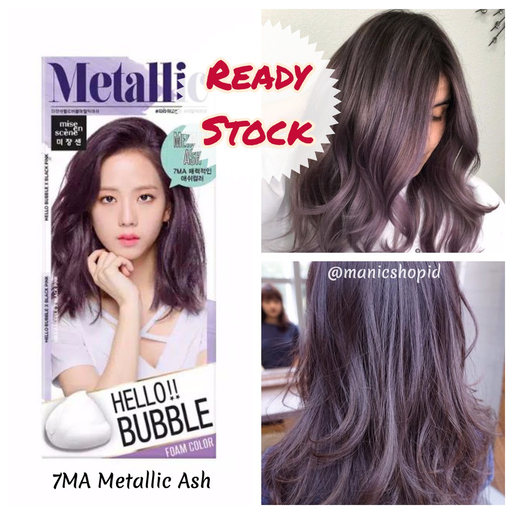 Mise En Scene Metallic Ash Hello Bubble Hair Color Shopee Philippines