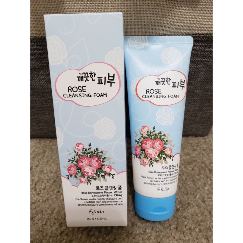 esfolio rose cleansing foam