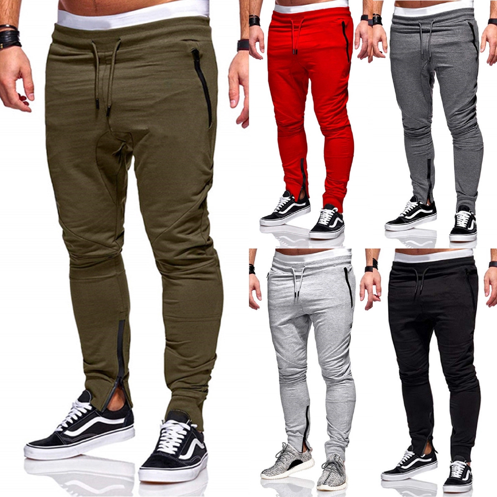 slim straight sweatpants mens