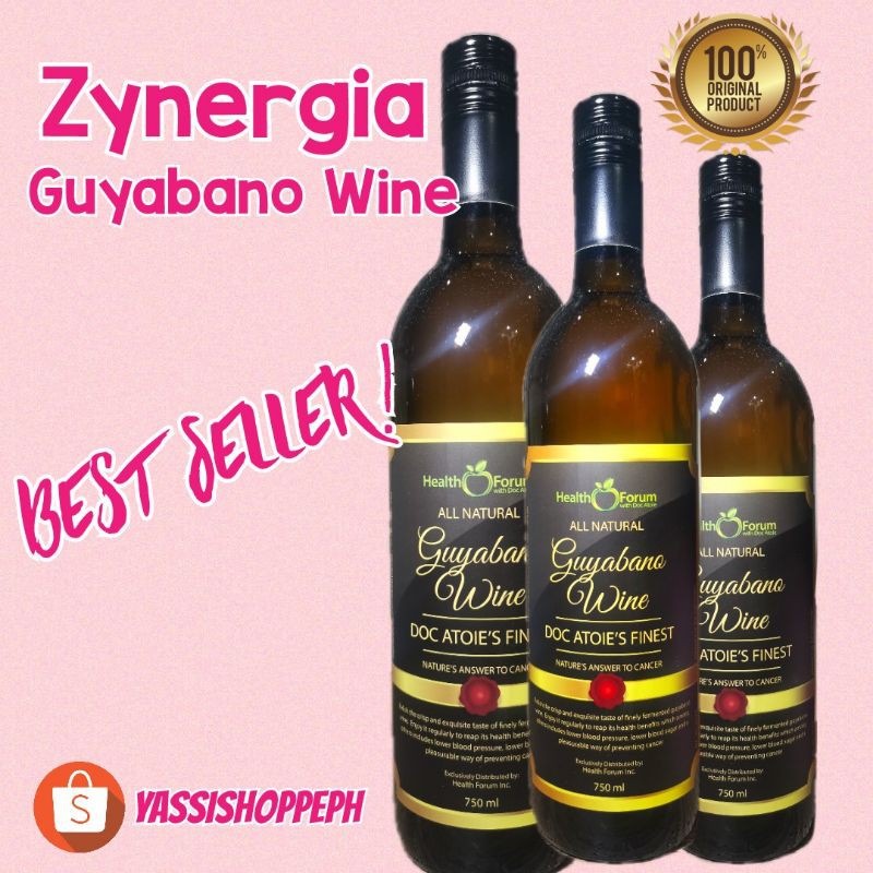 Zynergia Guyabano Wine Doc Atoie Finest 750ml Shopee Philippines