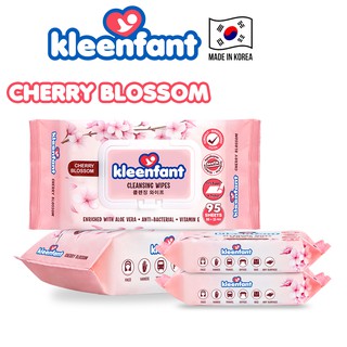 Kleenfant Cherry Blossom Scent Cleansing Wipes Collection korean wet wipes alcohol free