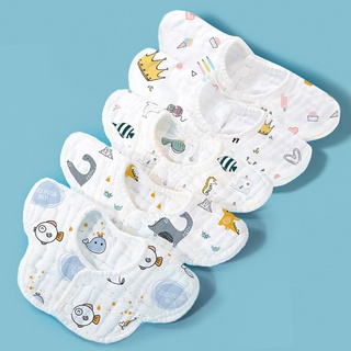 [Einmilk] Baby Bandana Dribble Bibs 360 Rotate Drool Bibs or Petal Bib Cotton Super Soft & Absorbent