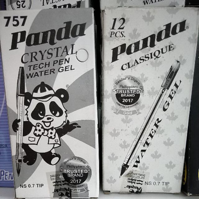 Panda Crystal Tech Pen Water Gel 25's and 12's Shopee Philippines