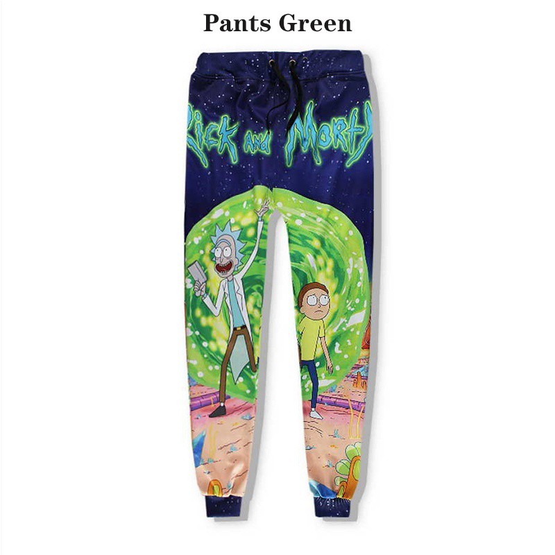 rick and morty jogger pants