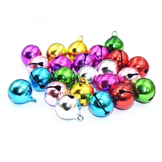 6mm 50PCS Gold Silver Color Jingle Bells Iron Loose Beads Small DIY Craft For Festival Party Christmas Tree Decorations #4