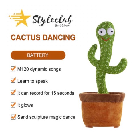 Dancing cactus christmas gift for kids 