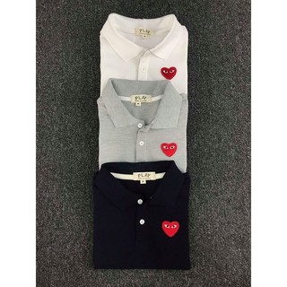comme des garcons play polo shirt
