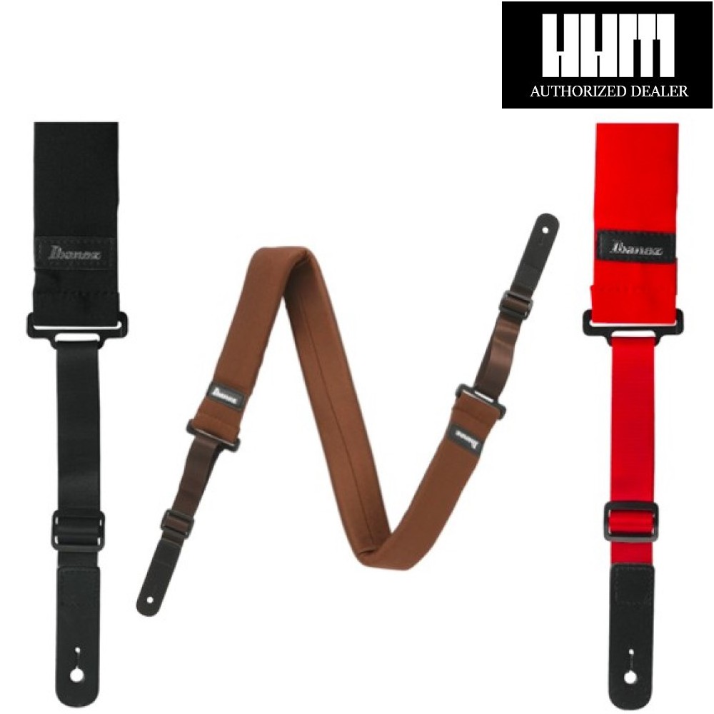 Ibanez POWERPAD Guitar Strap (Black / Red / Brown) Shopee Philippines