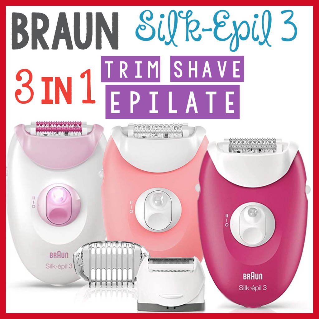 braun silk epil 3 in 1 shaver