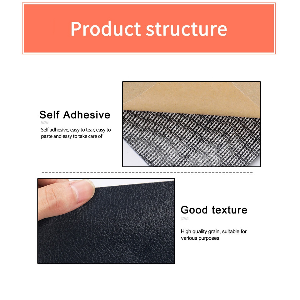 Leather Repair Patch Self-adhesive Leather Fix Patch Waterproof Sofa Repair Stickers