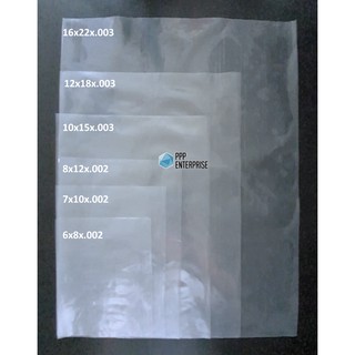 PE plastic bag 8x12(002 & 003 thickness)/ ideal for 1 kilo plastic bag/ Rice bag / Soil bag #4