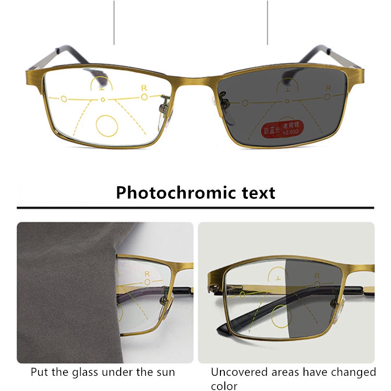 High Quality Transition Photochromic Reading Glasses Man Women
