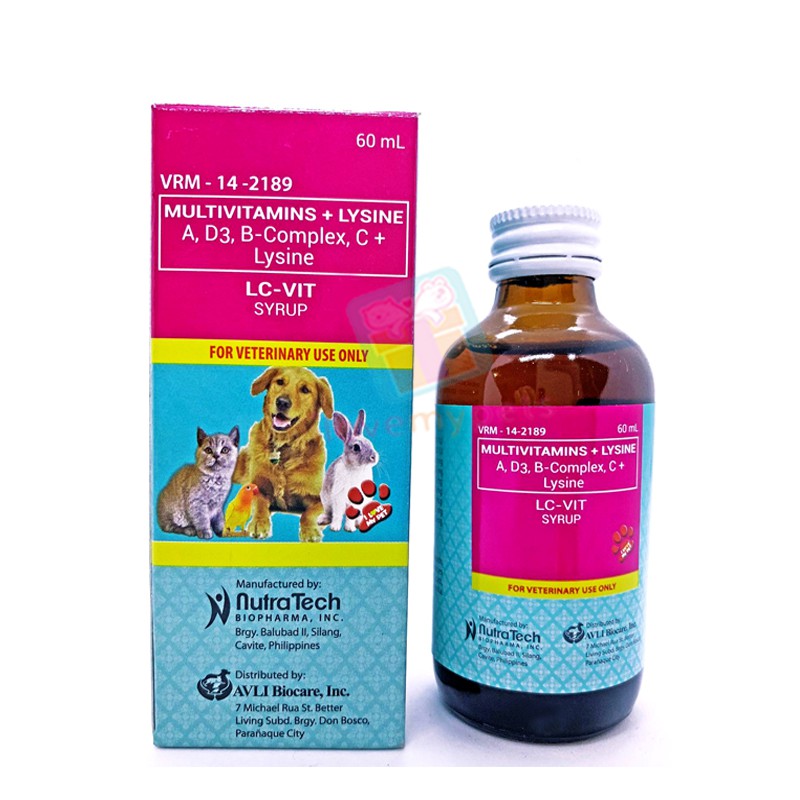 LC-Vit Multivitamins Syrup For Cats, Dogs, Poultry, Hamster, Chinchilla ...